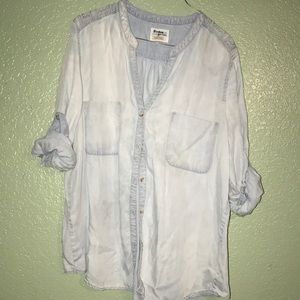 Anthro Holding Horses Chambray Button Up